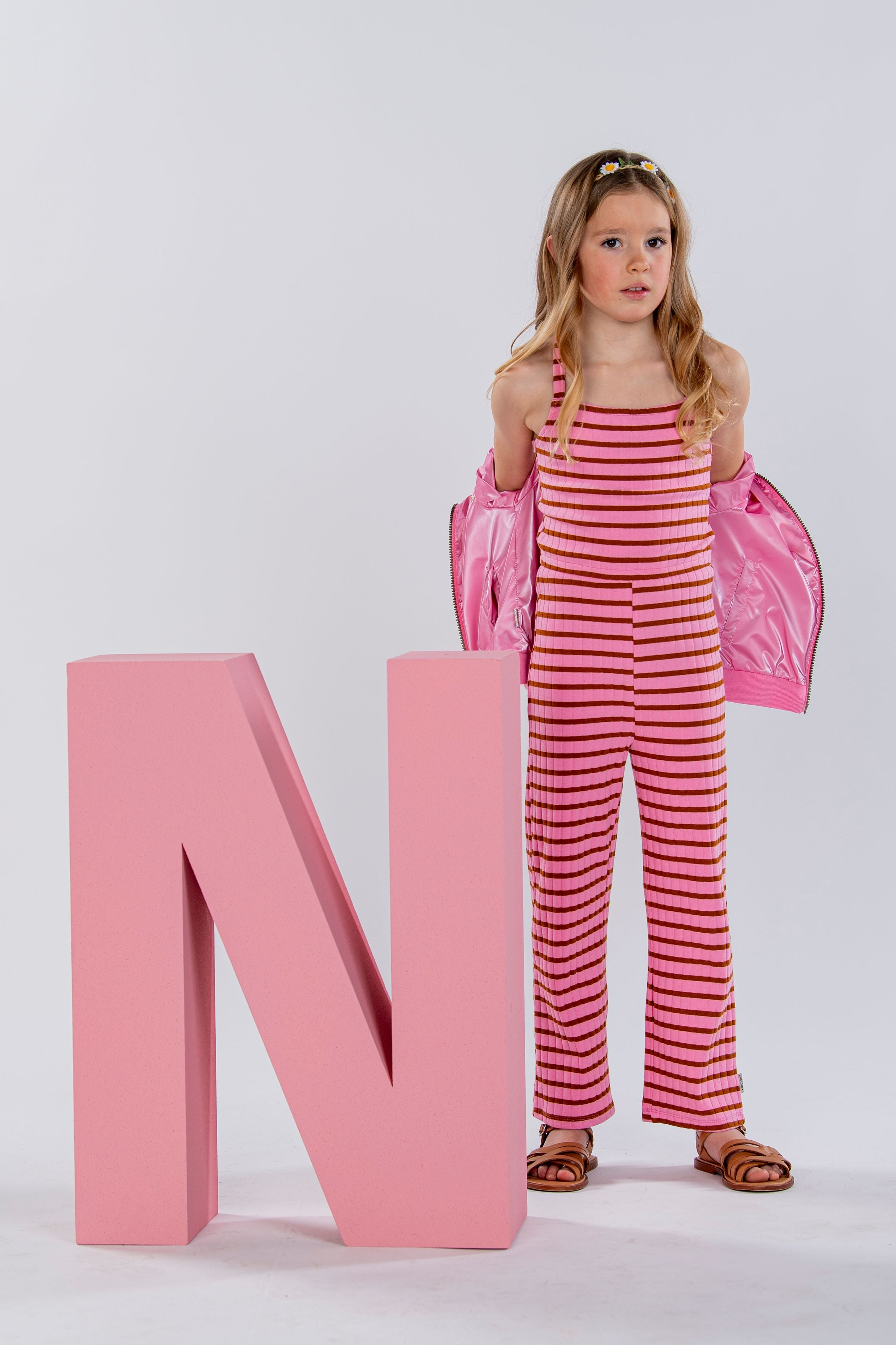 B.Nosy Fayah Reversible Zomerjas Roze-Bloem