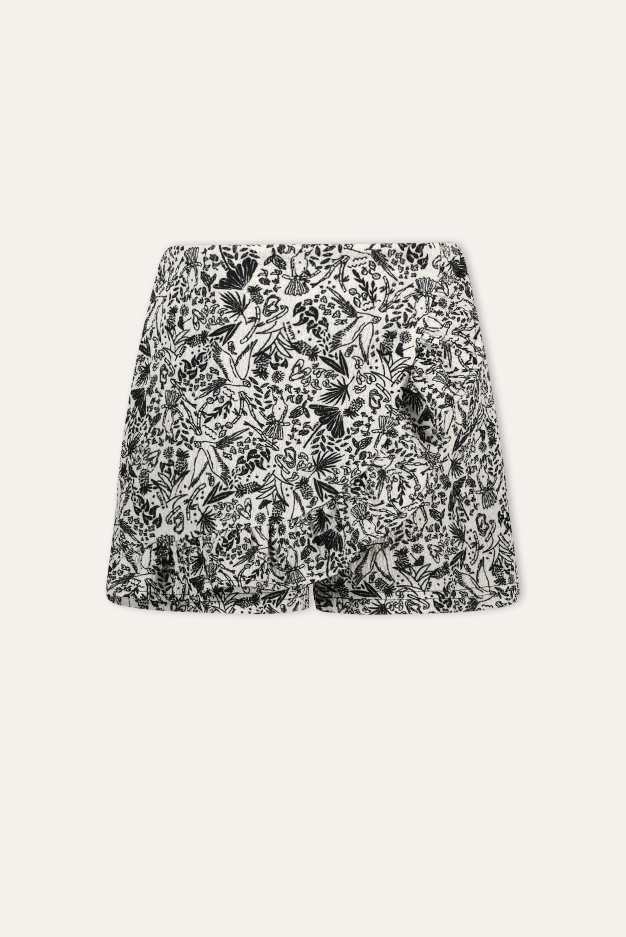 MALON skirt with pants black and white