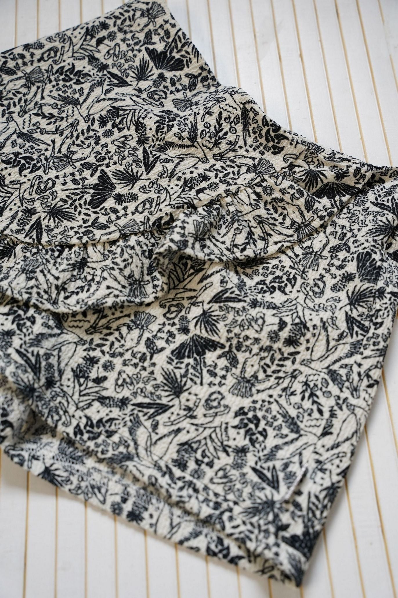 MALON skirt with pants black and white