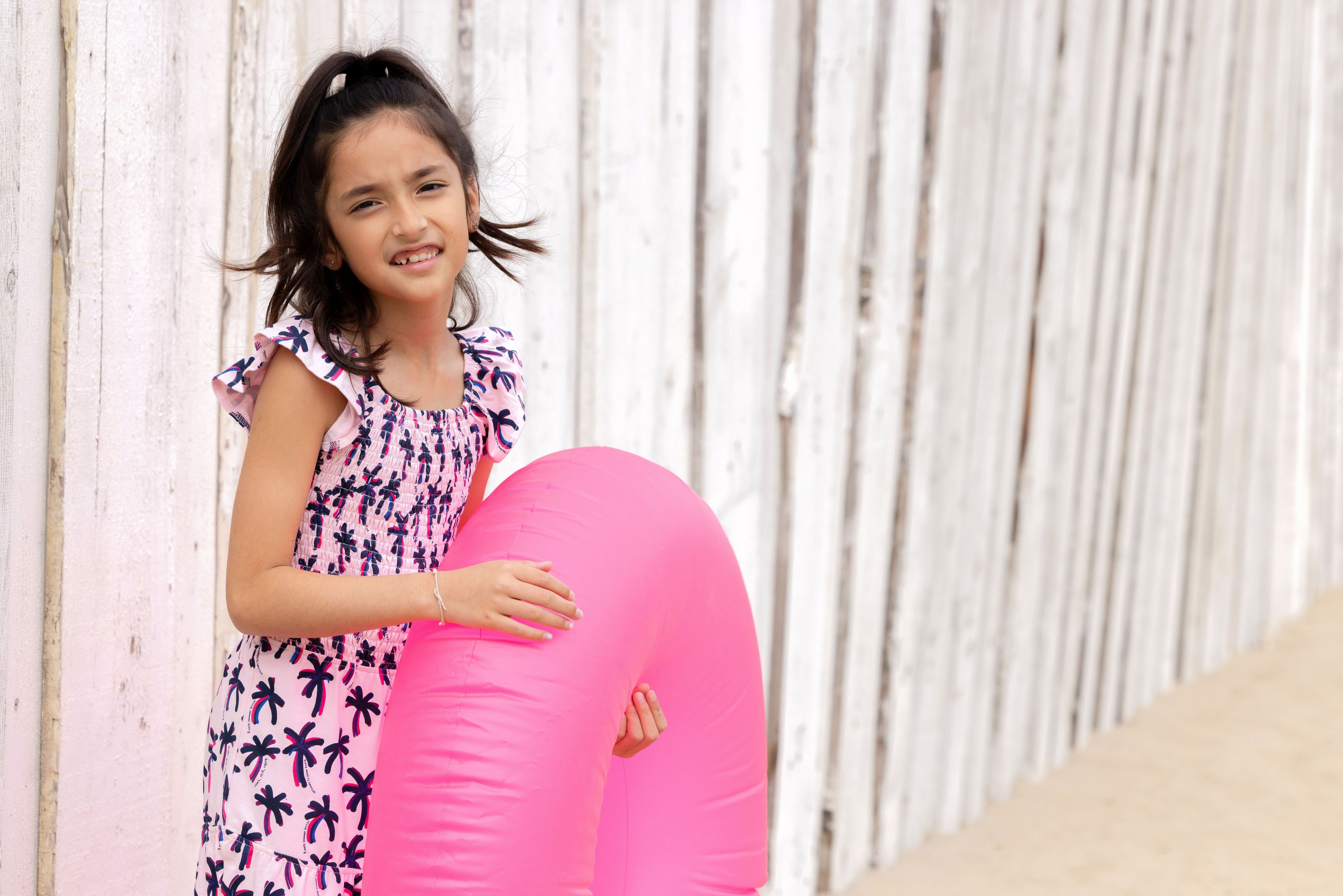B.Nosy Tatum Jurk Roze Met Blauw