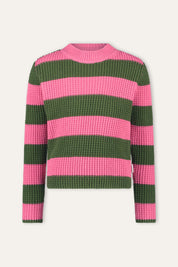 KENDALL sweater pink / green