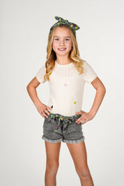 B.Nosy T-shirt Tiff wit Lemon