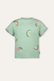 B.Nosy T-shirt Tanja groen Blossom