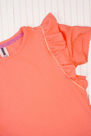 B.Nosy T-shirt Teddie neon peach Blossom