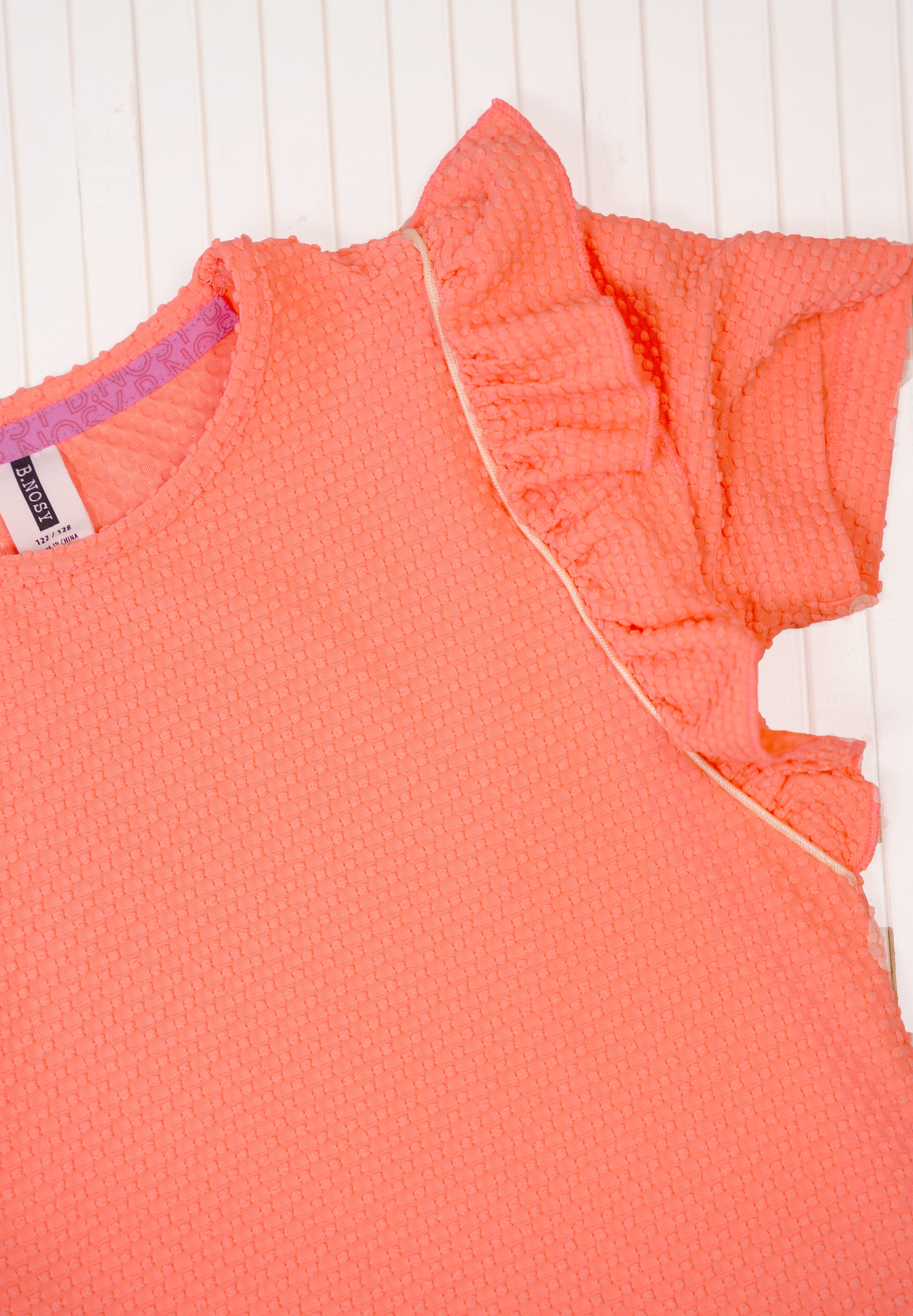 B.Nosy T-shirt Teddie neon peach Blossom