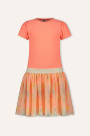 B.Nosy jurk Deanna neon peach Blossom