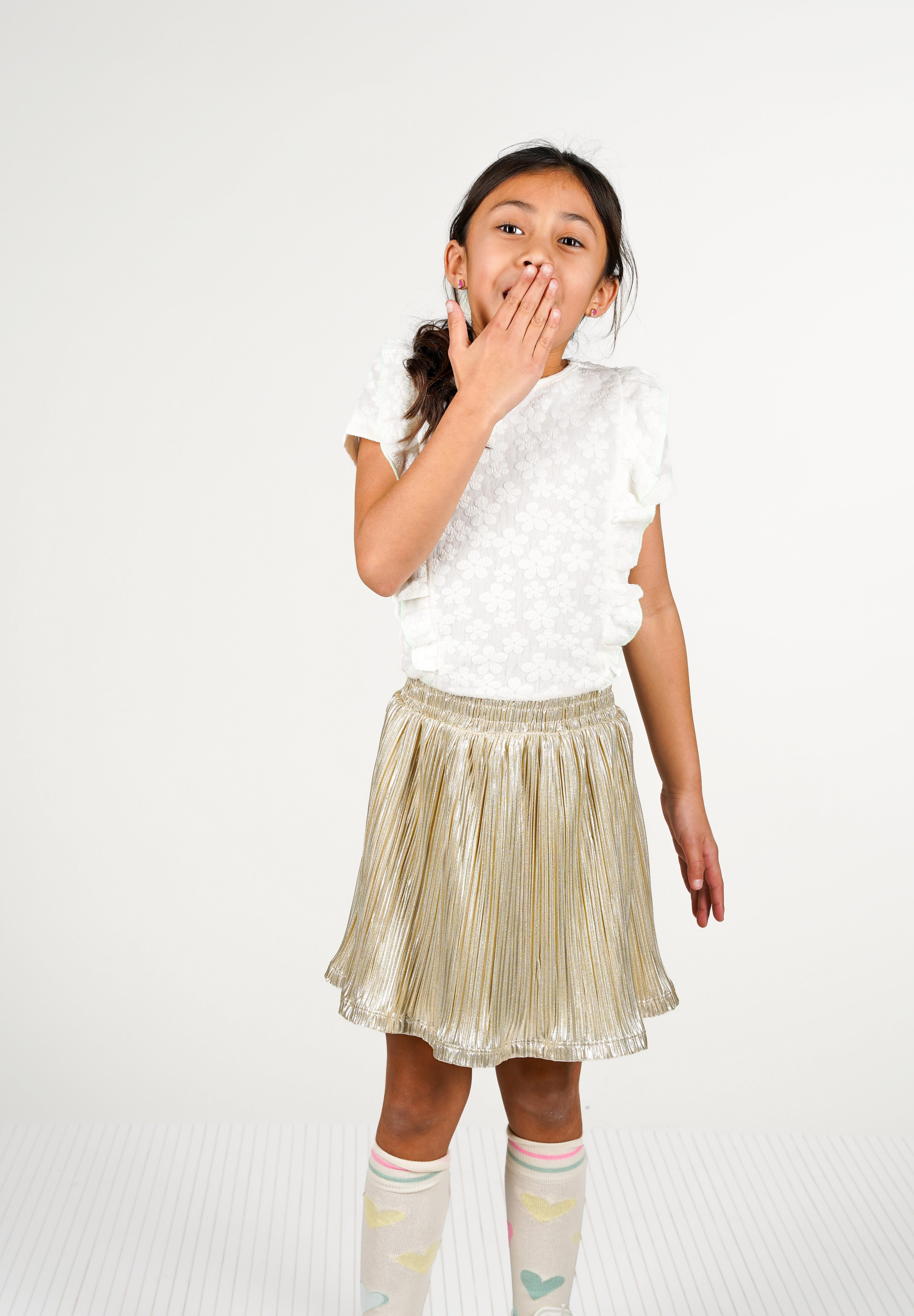 B.Nosy jurk Dita geel Blossom