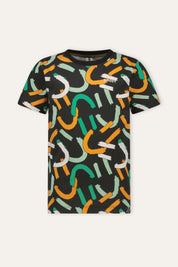 B.Nosy T-shirt Timmy zwart Smiley