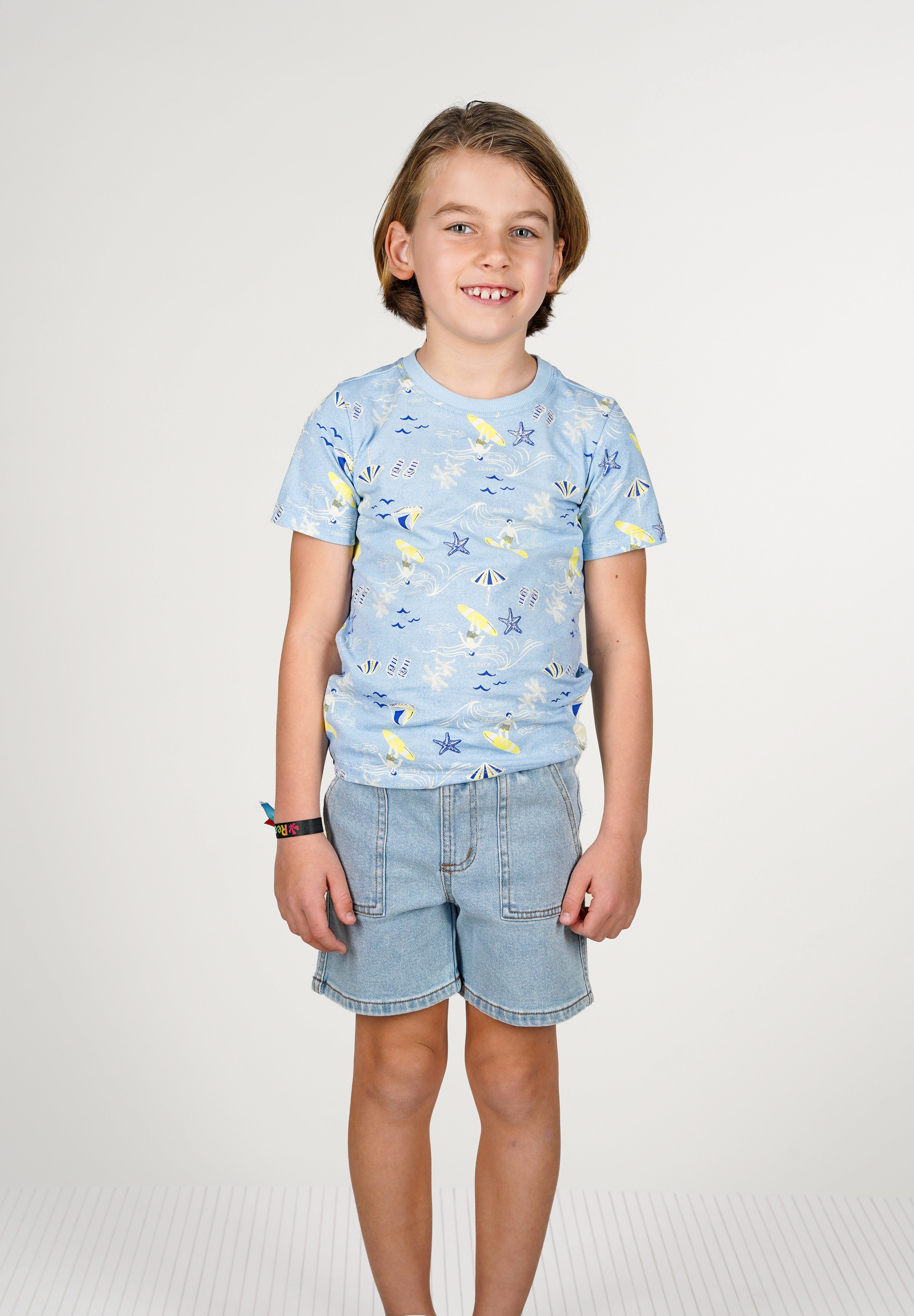 B.Nosy T-shirt Timmy blauw Sailing