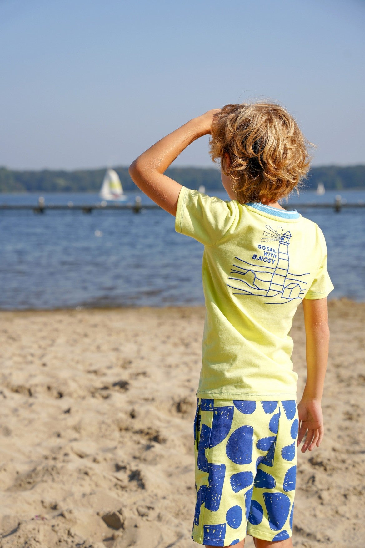 B.Nosy T-shirt Timmy geel Sailing