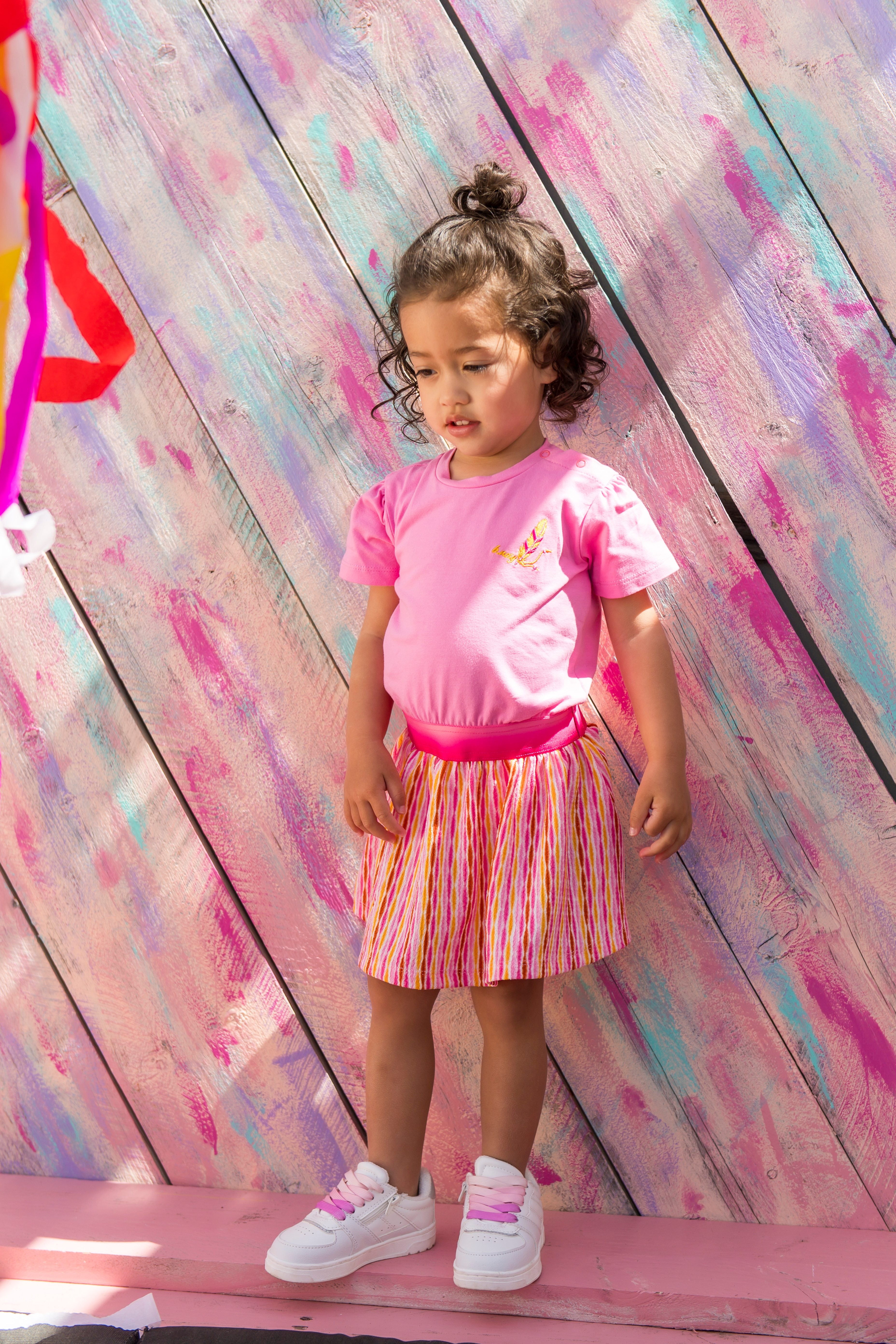 B.Nosy Mini's jurk Dorsi roze Mesmerized