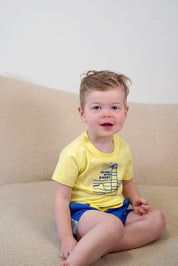B.Nosy Mini's T-shirt Thymen geel Sailing