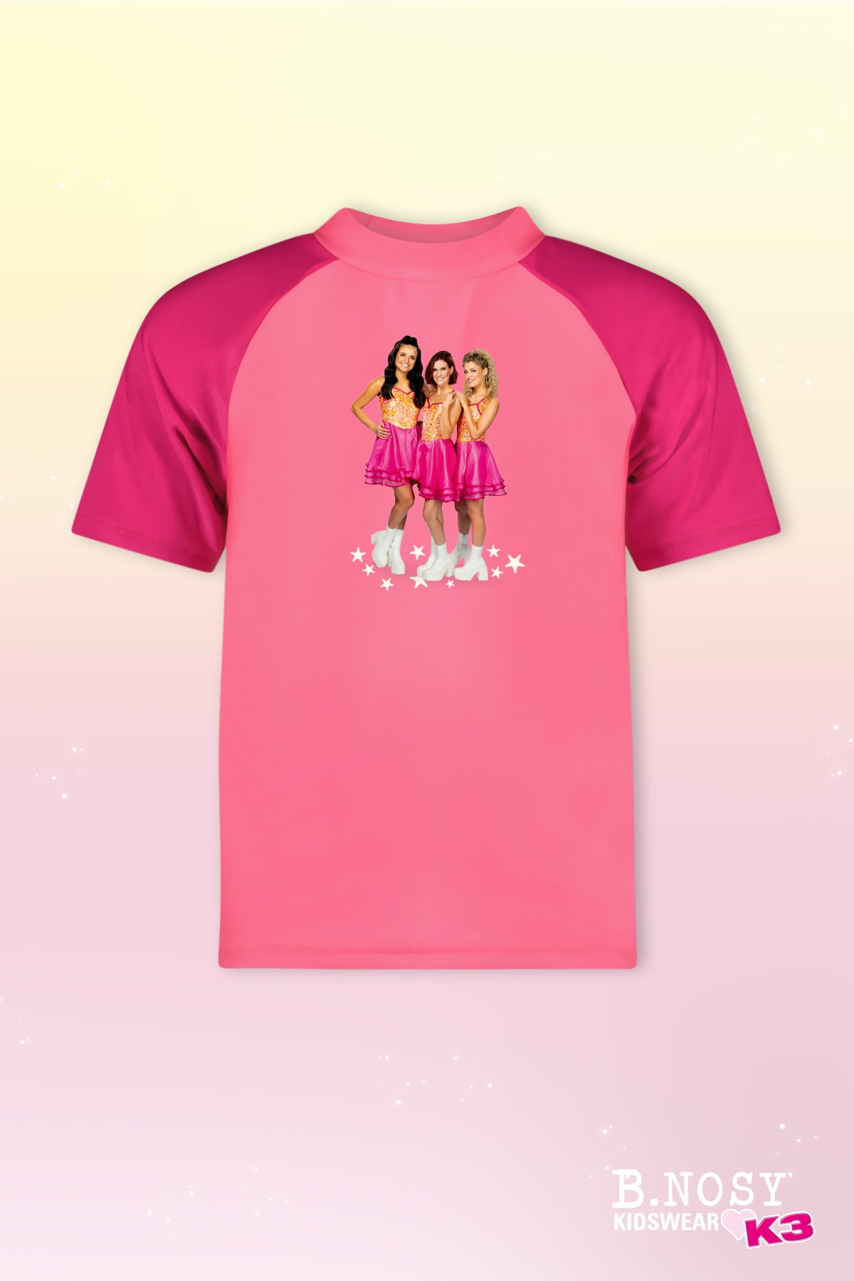 B.Nosy x K3 UV-shirt Water roze