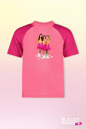 B.Nosy x K3 UV-shirt Water roze