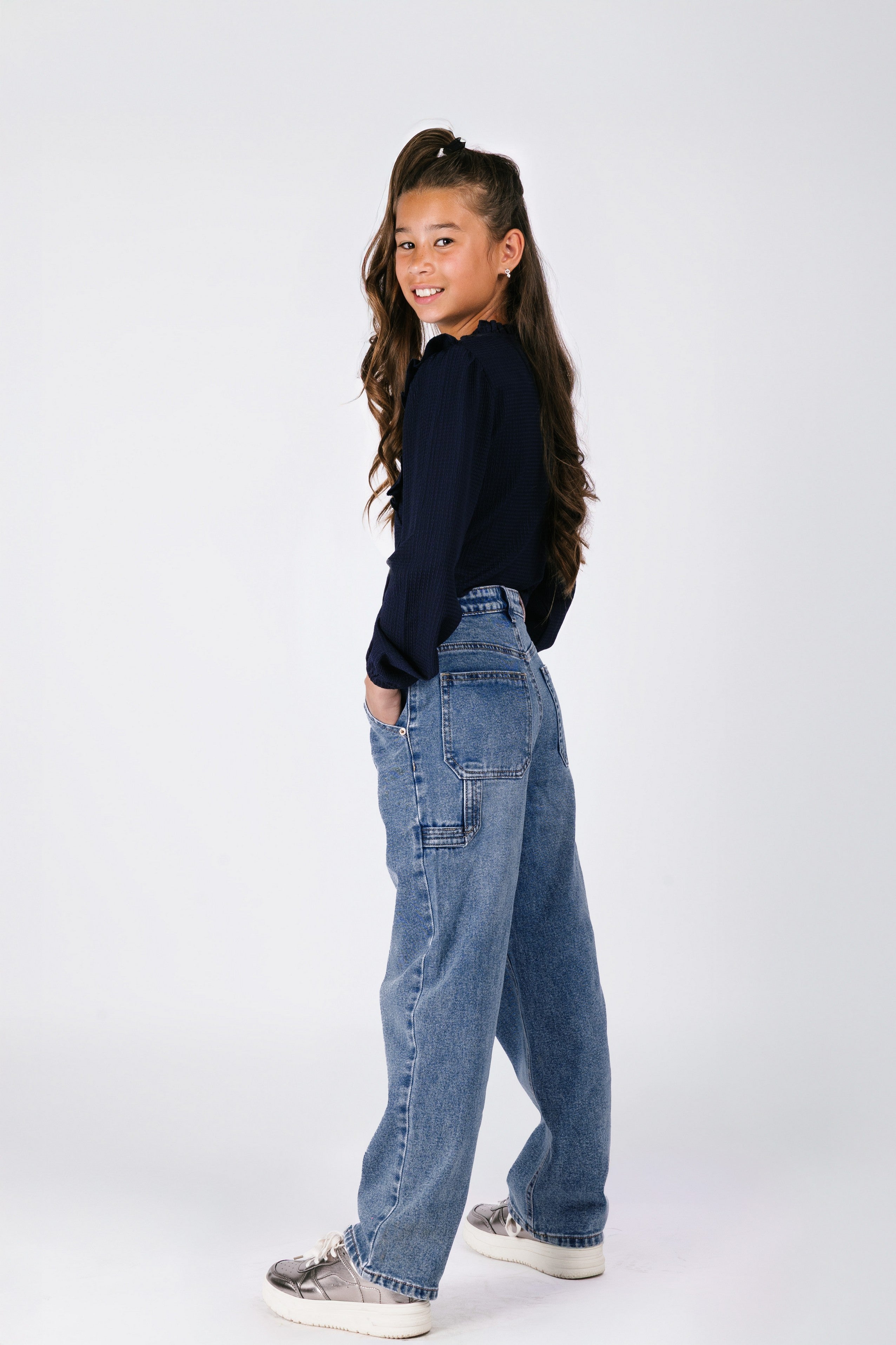 Patty Denim Cargo Broek