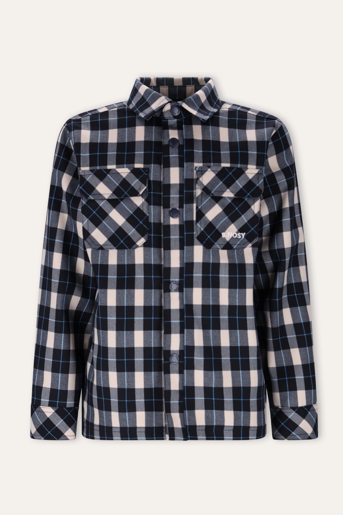 Bas Blouse Ruit Blauw