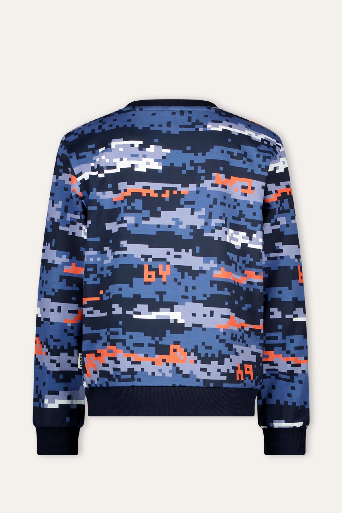 Scott Sweater Print Blauw