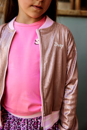 Chloë bomber Goud roze