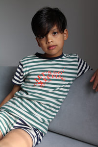 B.Nosy Sebb Boys Pyjamas - Groovy stripe / 146-152