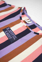 B.Nosy Girls Multi Color Stripe Dress W/ Cut Out Side Part