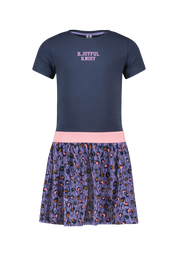 B.Nosy Girls Dress Wit Leo Skirt And Solid Jersey Top