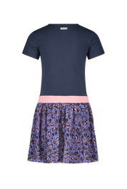 B.Nosy Girls Dress Wit Leo Skirt And Solid Jersey Top