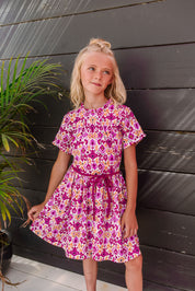 B.Nosy Mädchen Straight Dress mit Gürtel in der Taille