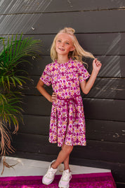 B.Nosy Mädchen Straight Dress mit Gürtel in der Taille