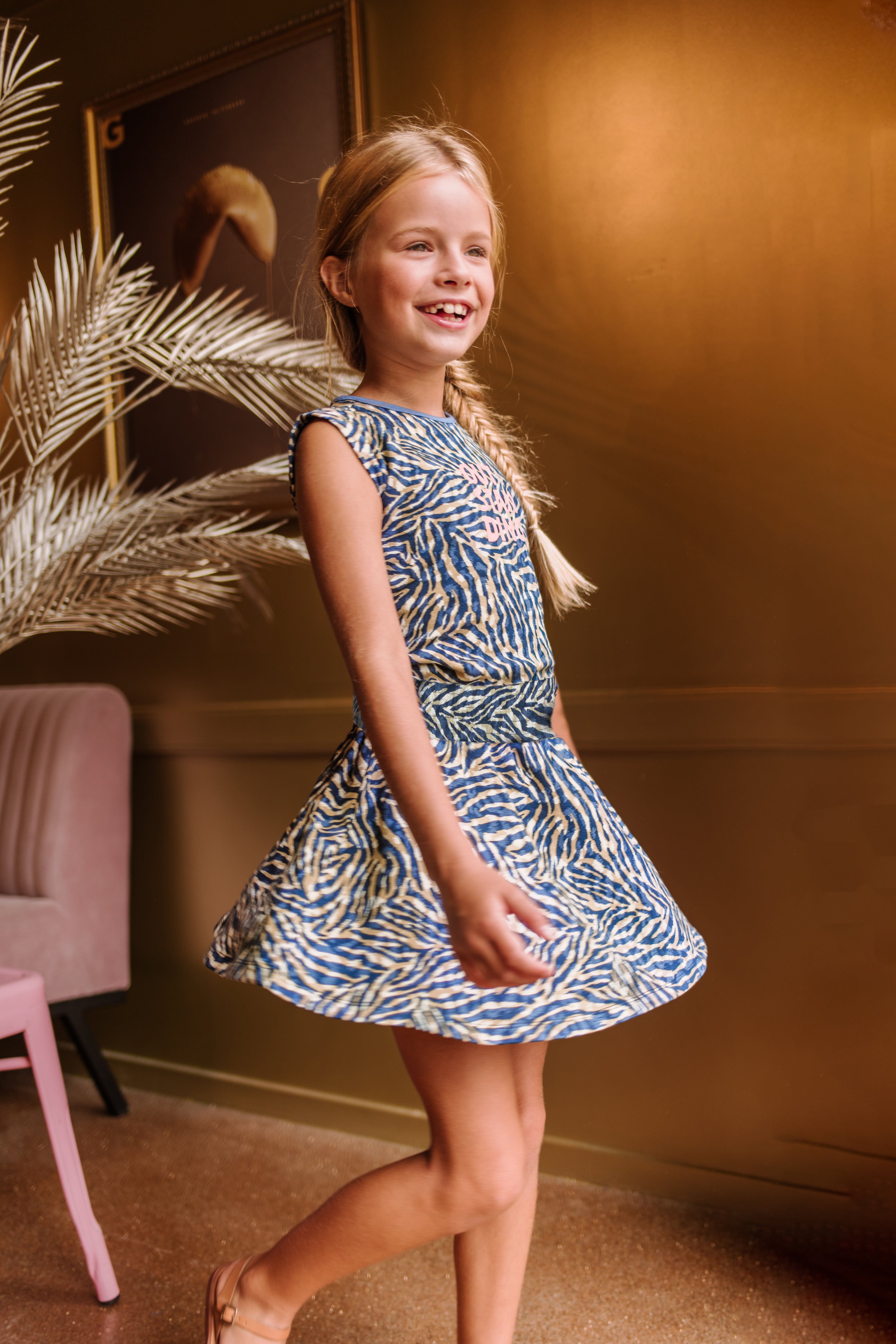 B.Nosy Girls Sleeveless Dress With Smocked Waistband
