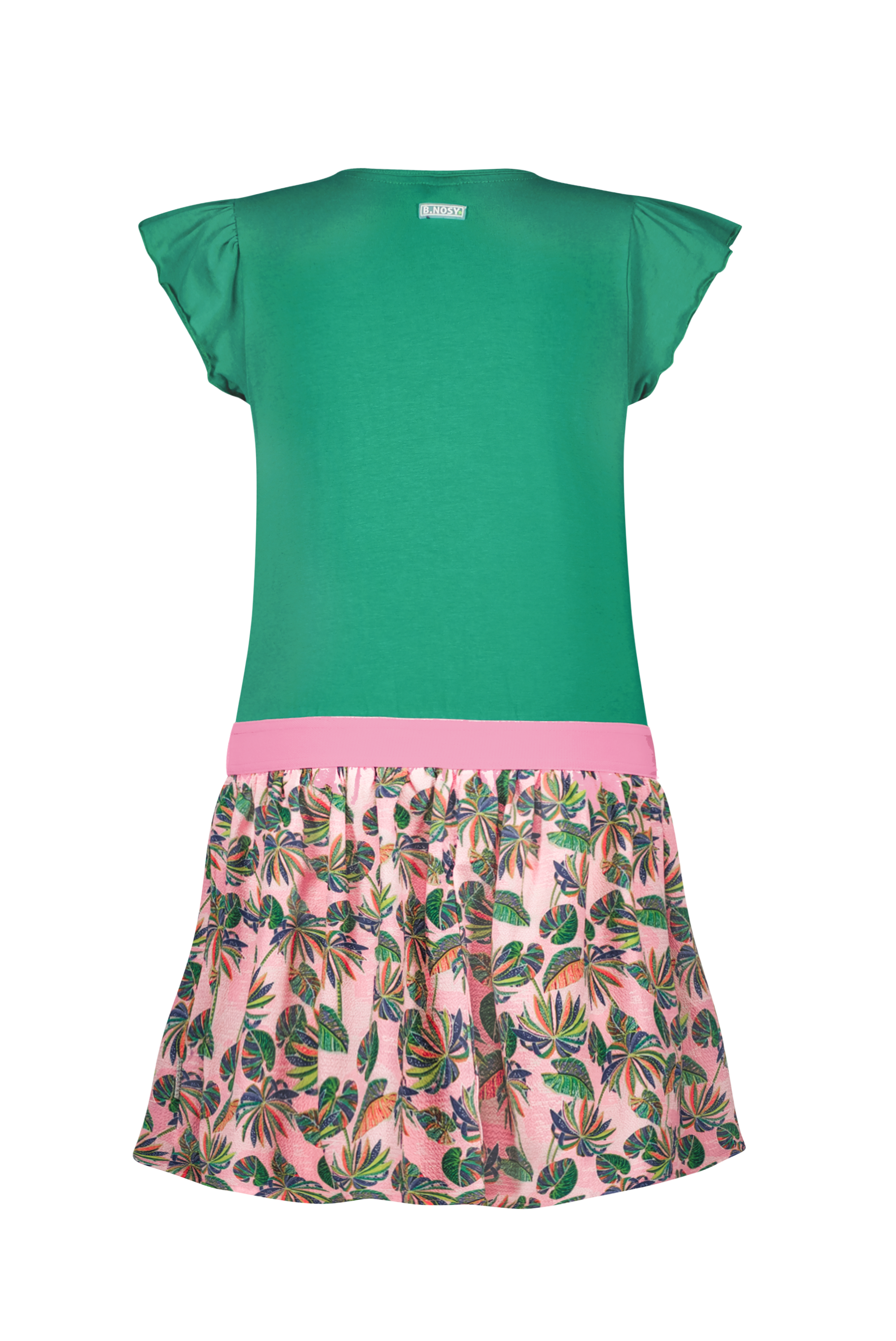 B.Nosy Girls Dress W/ Jersey Top And Woven Skirt Part