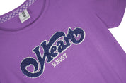 Girls dress w/ open shoulder part and YDS skirt part purple 2026