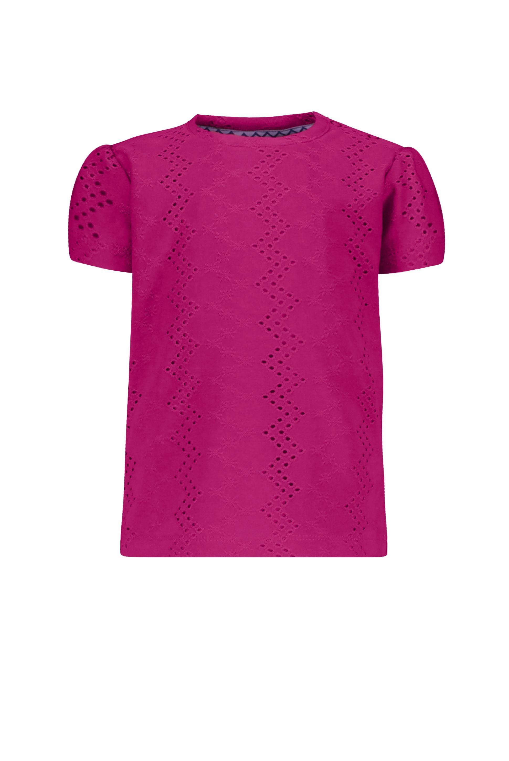 Mini embroidery jersey top
