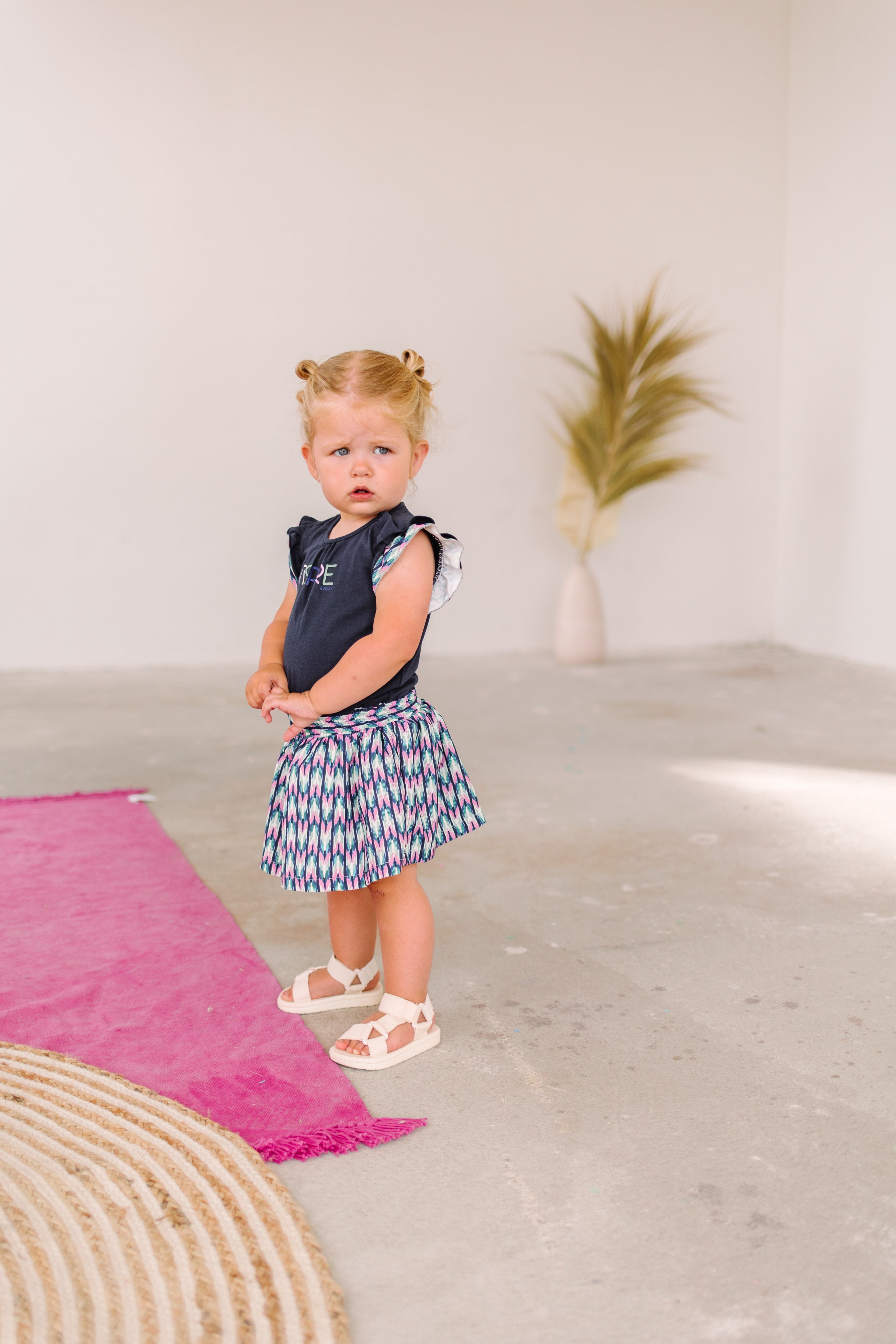 Mini girls dress navy