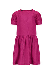 Mini embroidery jersey dress