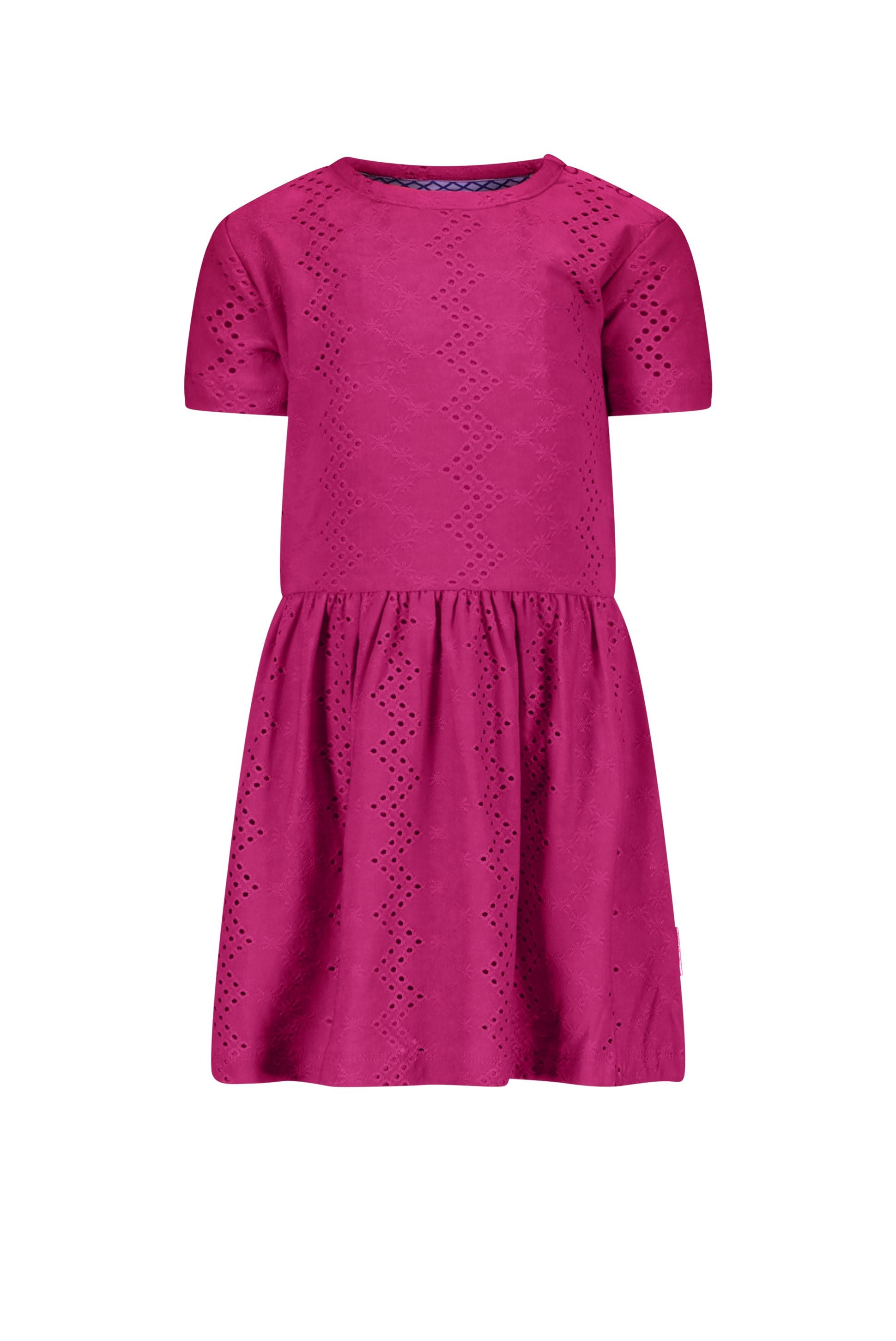 Mini embroidery jersey dress