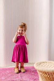 Mini embroidery jersey dress