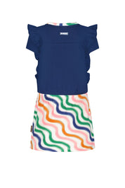 Mini girls dress w/ ruffle