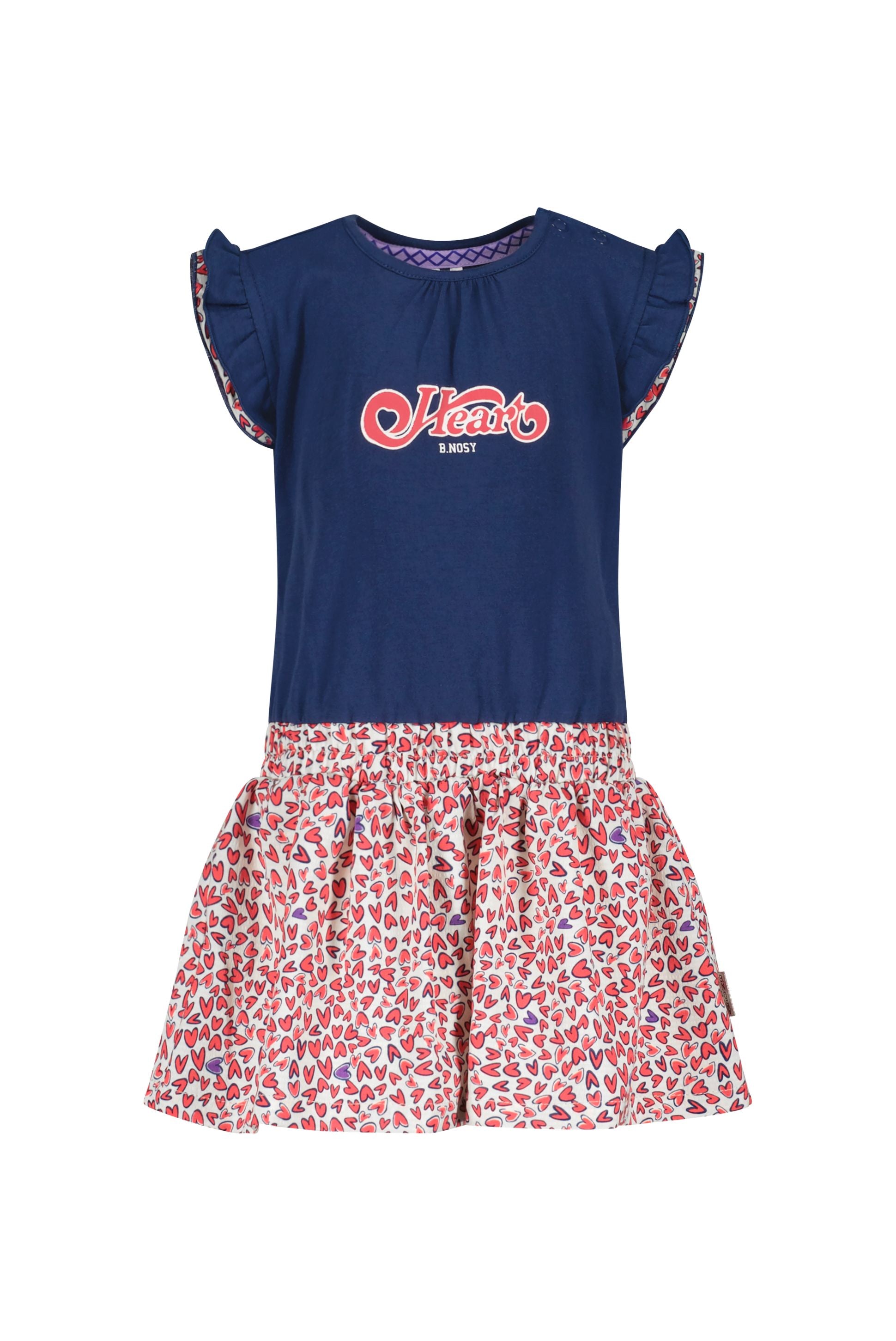 Mini girls dress lake blue