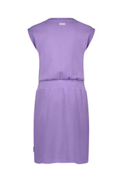 Girls small waffle midi dress w/ elasticated waist Boug Lilac 2026