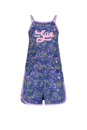 Mini girls flower aop jumsuit