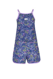 Mini girls flower aop jumsuit