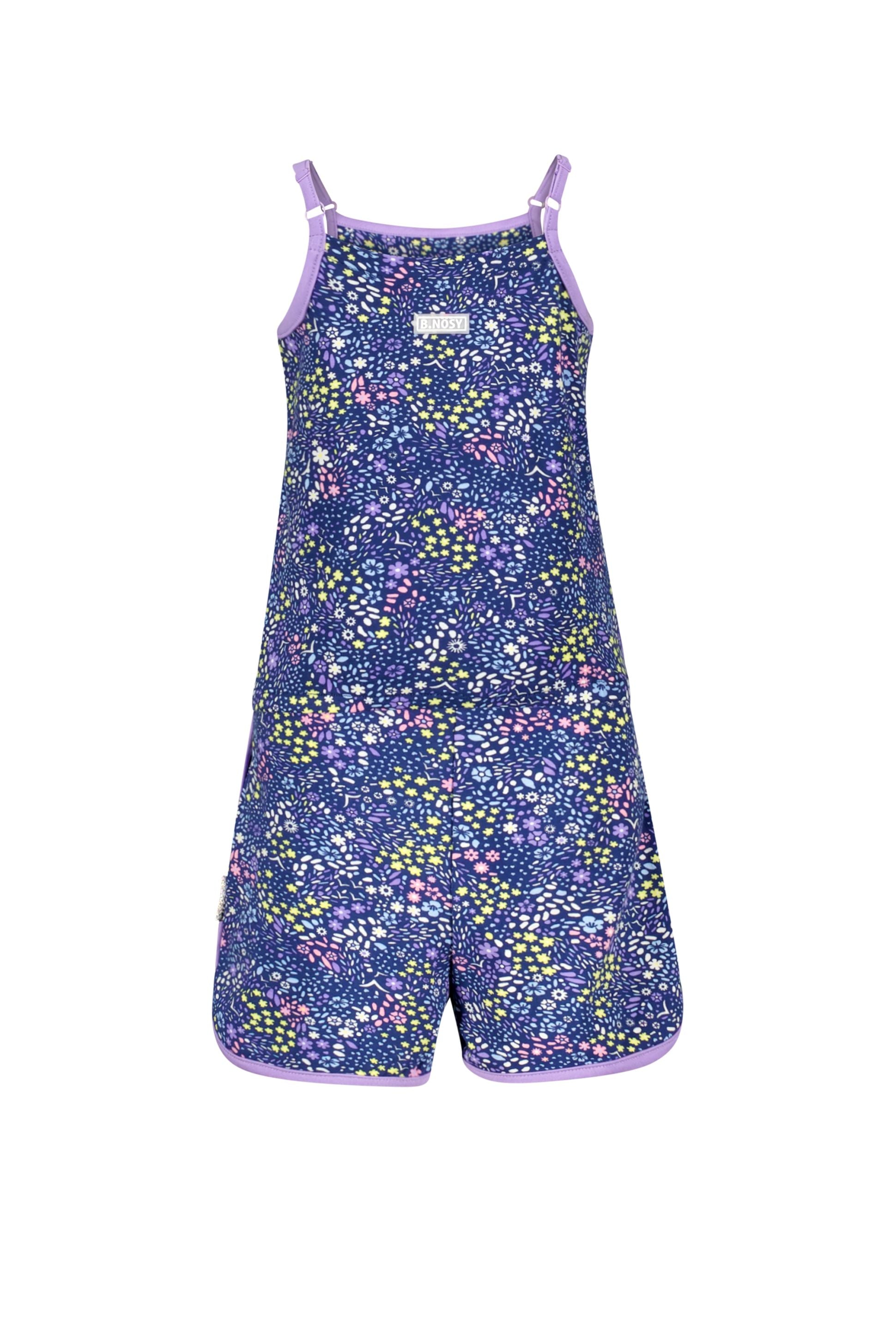 Mini girls flower aop jumsuit