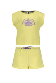 Mini girls waffle top w/ shorts