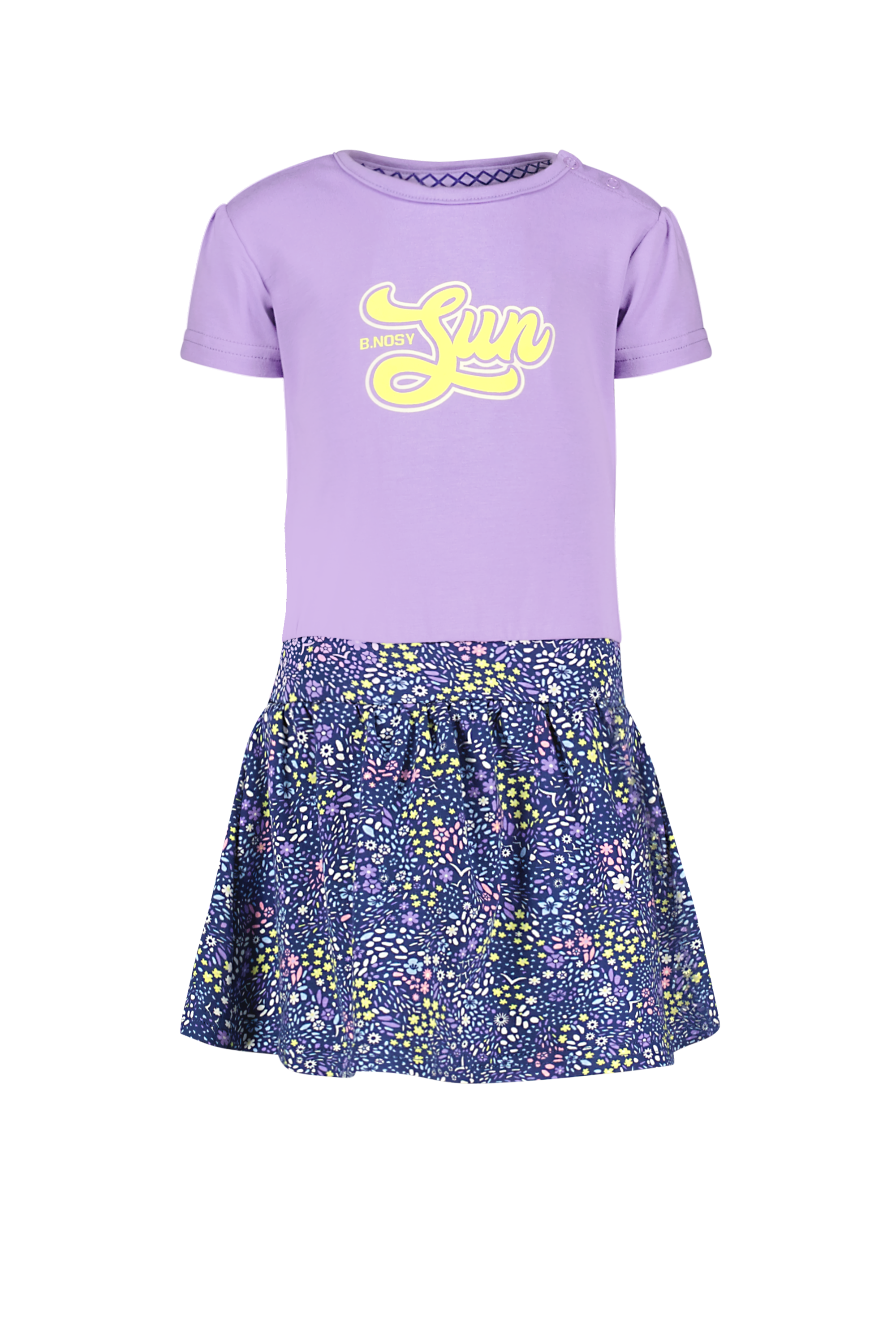 Mini girls dress w/ lilac top and 2 layer leopard skirt