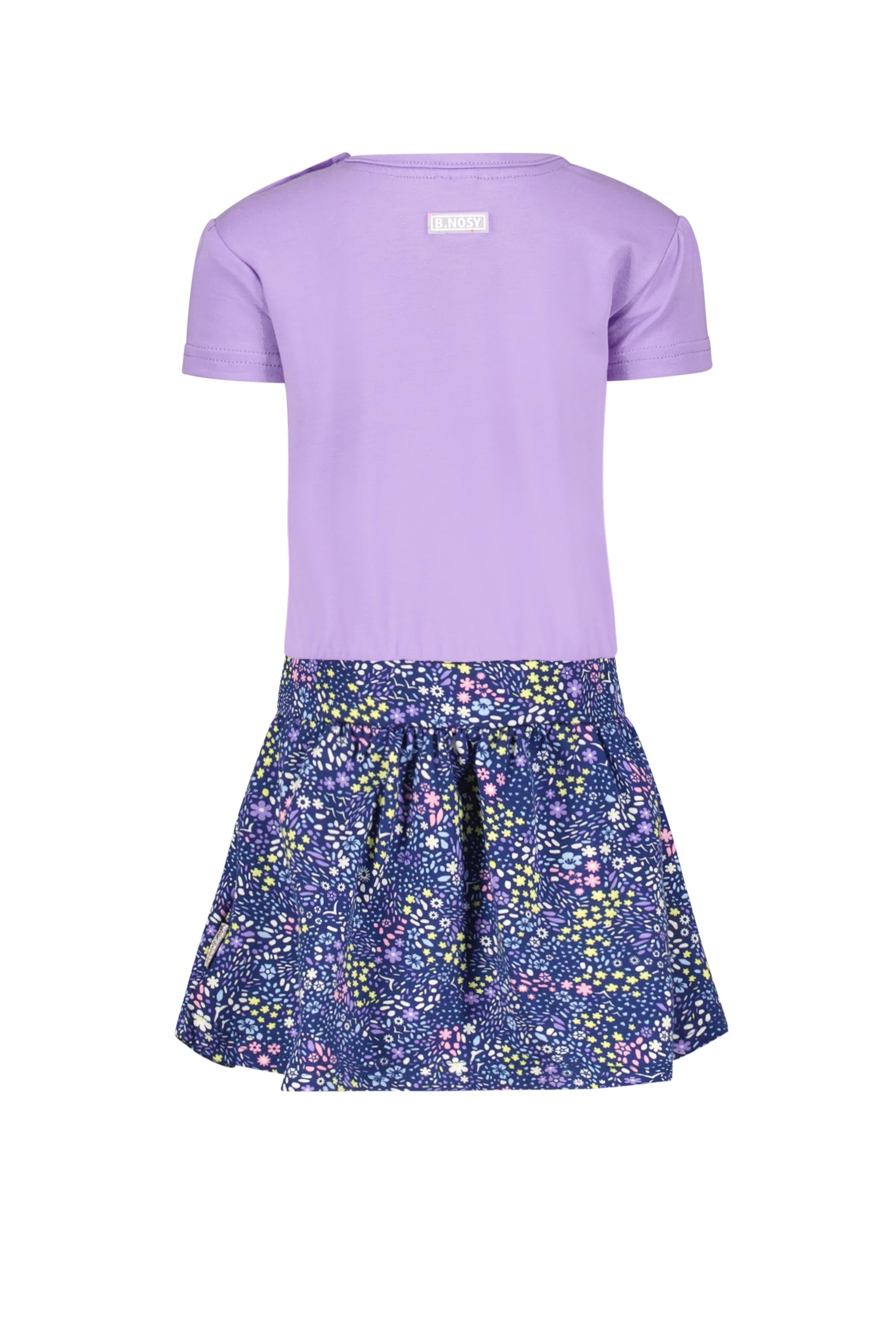 Mini girls dress w/ lilac top and 2 layer leopard skirt