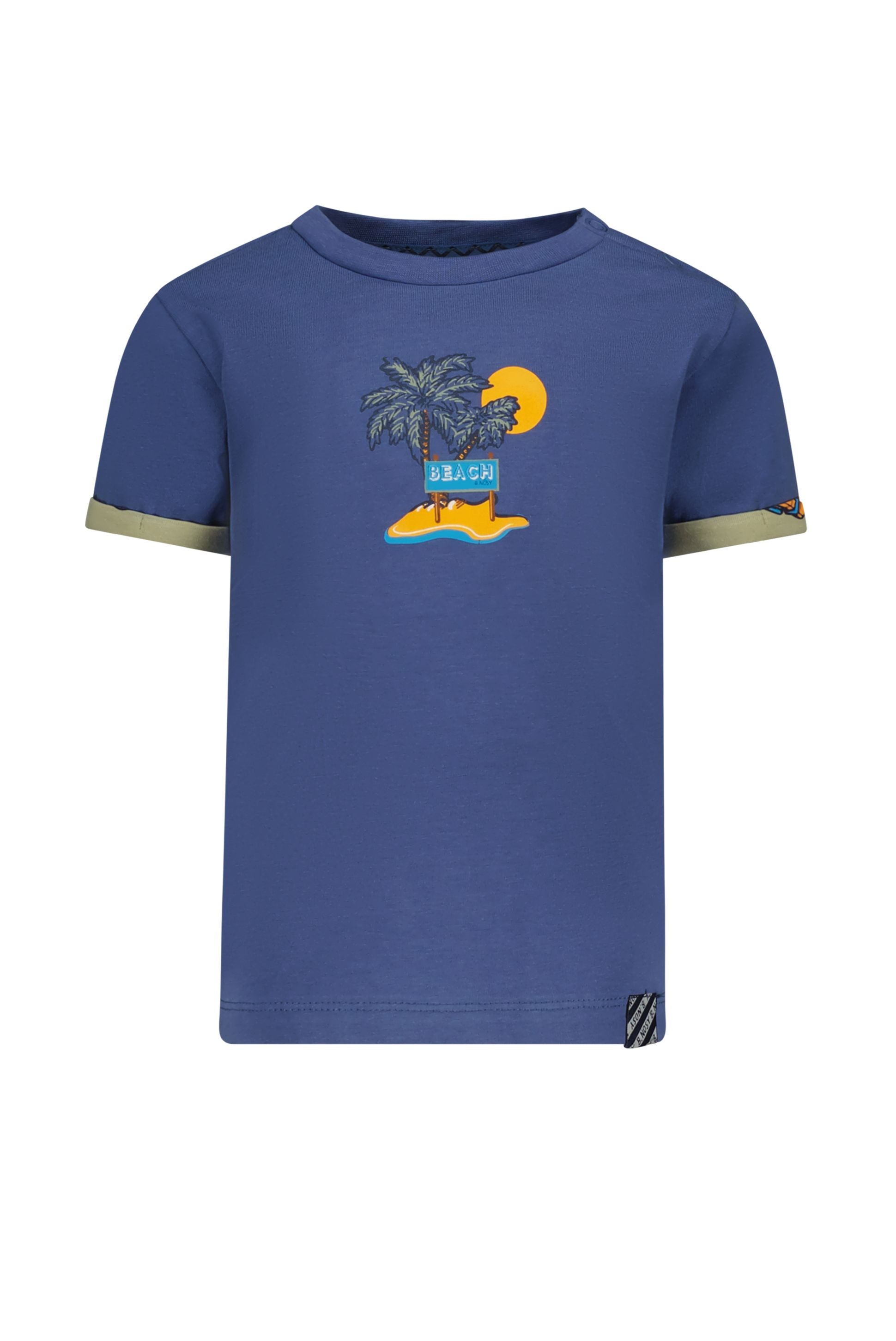 Mini boys t-shirt beach artwor