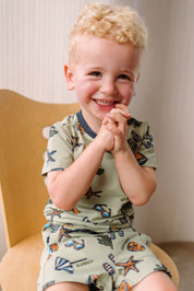 Mini boys t-shirt w/ on tour aop