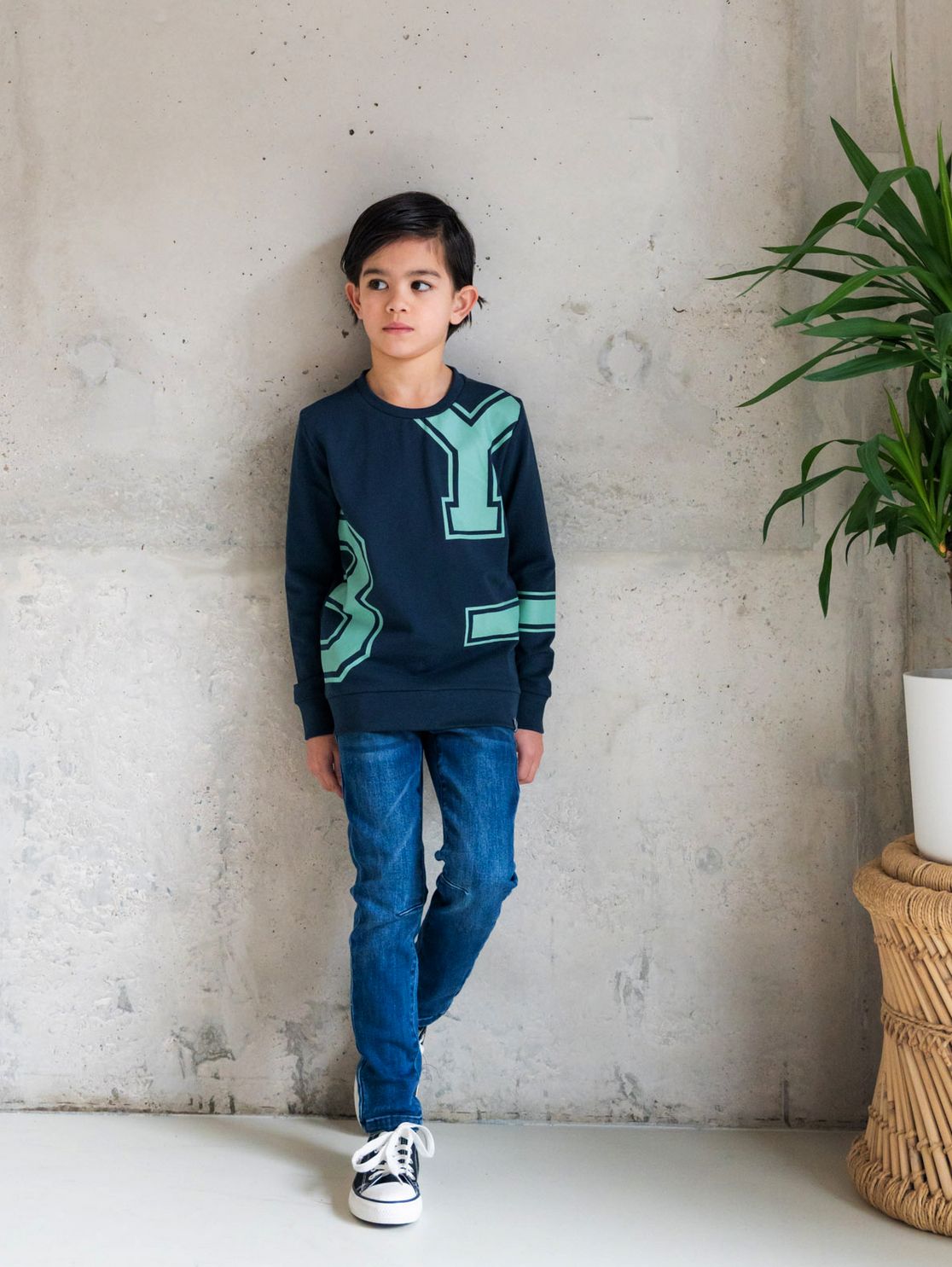 Elijah Navy Sweater