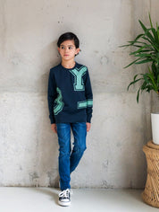 Elijah Navy Sweater