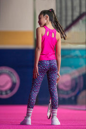 AMBER sport leggings aqua panther